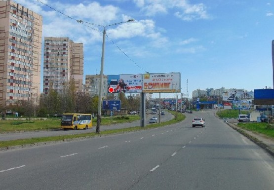 Фото рекламної площини за адресою Южная дорога - Семена Палия ул., 64