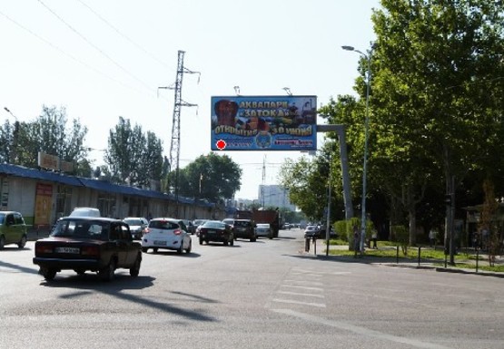 Фото рекламной плоскости по адресу Малиновского ул., 71/1 - Ицхака Рабина ул.