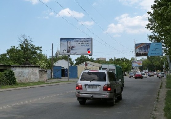 Фото рекламной плоскости по адресу Малиновского ул. - Хвойный пер., 22