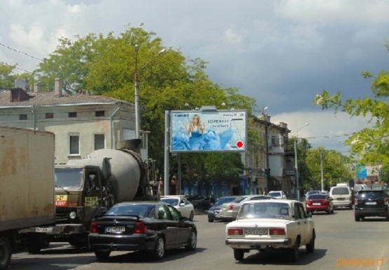 Фото рекламной плоскости по адресу Мясоедовская ул., 4 - Средняя ул., 1