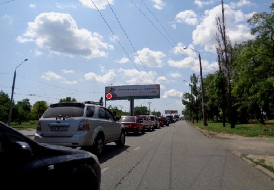 Фото рекламної площини за адресою Небесной Сотни пр., 91а