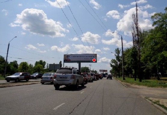 Фото рекламної площини за адресою Небесной Сотни пр., 91а