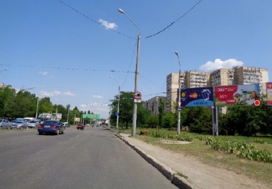 Фото рекламної площини за адресою Небесной Сотни пр. - Академика Глушко ул., 40