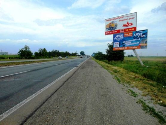 Фото рекламной плоскости по адресу Чернігівська траса,  М-01, км 39+850 право, с. Скибина, вул. Київська, 300м до повороту на с. Літки, Велику Димерку, 2 км до поворота на  завод "Coca-Cola", 300 м до АЗК "АМІК"