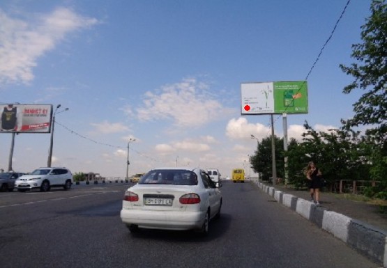 Фото рекламної площини за адресою Овидиопольськая дорога, Клеверний мост (№1)