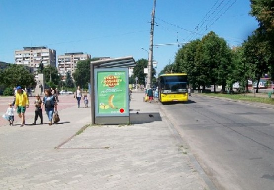 Фото рекламной плоскости по адресу Шевченко б-р., 234, Драмтеатр (остановка)