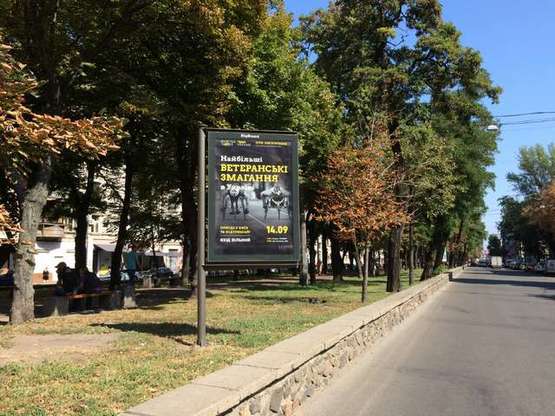 Фото рекламної площини за адресою Верхній Вал вул., 36 / Межигірська, бульварна частина