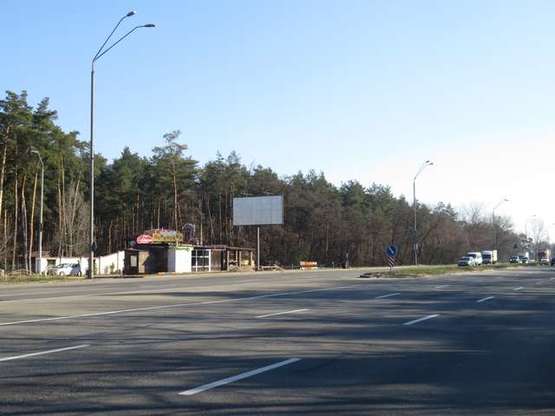 Фото рекламної площини за адресою Броварський просп., виїзд з Броварів в напрямку Києва