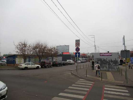 Фото рекламной плоскости по адресу Попудренка вул., ст.М. "Дарниця"