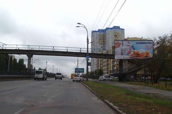 Фото рекламної площини за адресою Космонавта Комарова просп. - Миколи Василенка вул., 25/18