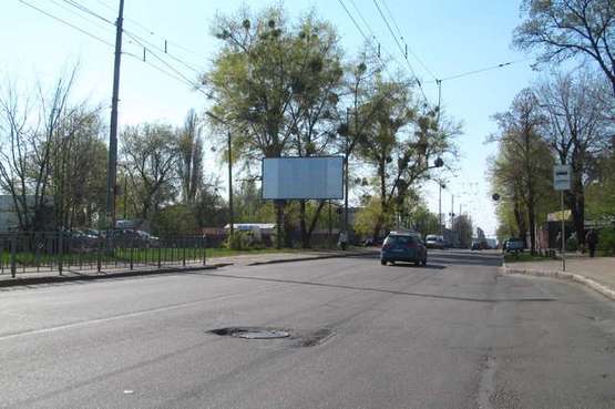 Фото рекламной плоскости по адресу Святошинська вул., напроти №18