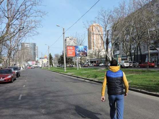 Фото рекламної площини за адресою Адміральський просп., 1а - Фонтанська дорога, 12 (К Аркадии)