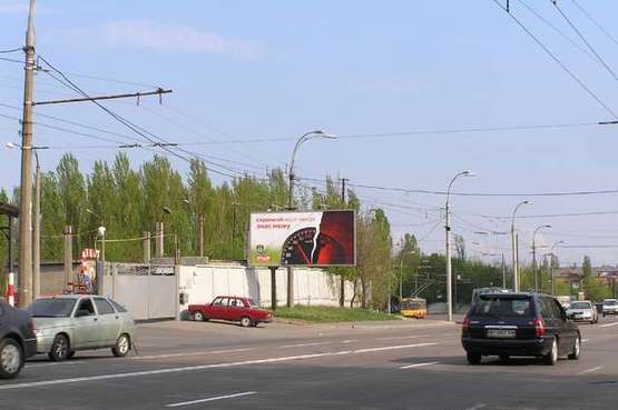 Фото рекламної площини за адресою Науки просп., 53-А (в напр. Столичного шосе)