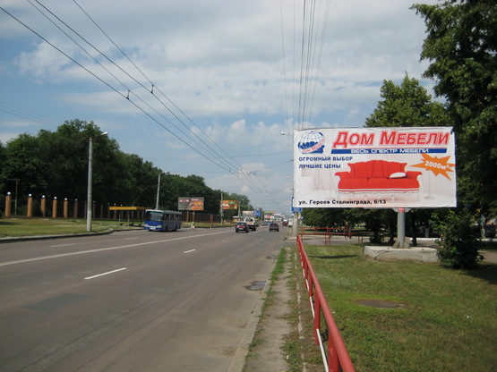 Фото рекламной плоскости по адресу просп.Правды, 9/1