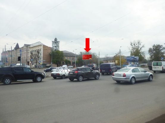 Фото рекламної площини за адресою Котлова ул., 67-А, Новый мост, в сторону южного вокзала