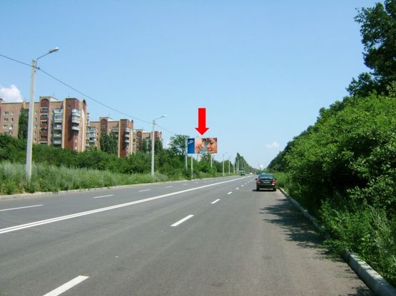 Фото рекламной плоскости по адресу Курчатова пр, 8-А, со стороны Гольф клуба, в центр