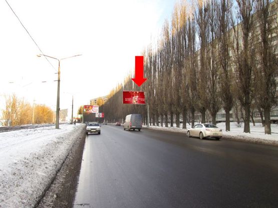 Фото рекламной плоскости по адресу Павлова ул., 132, в сторону ст. м. "Студенческая"
