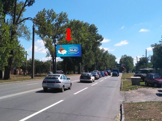 Фото рекламной плоскости по адресу Салтовское шоссе, 117, из центра