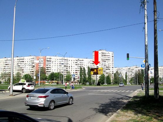 Фото рекламной плоскости по адресу Ахсарова ул. / Свободы пр., ст. м. "Алексеевская", в сторону Деревянко ул.