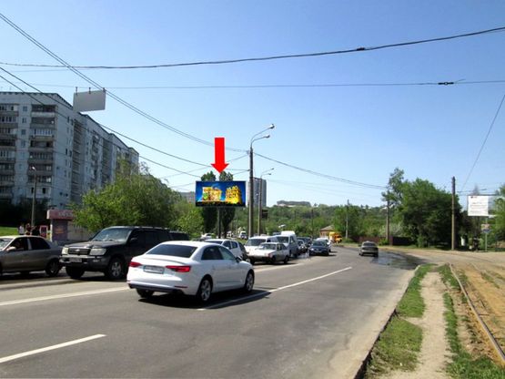 Фото рекламної площини за адресою Матюшенко ул., 7Б, ст. м. "Киевская", в сторону Пушкинской ул.