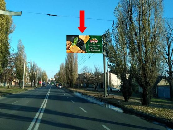 Фото рекламної площини за адресою Героев Сталинграда пр., 104 - ул. Автодорожная, в сторону пр. Ландау