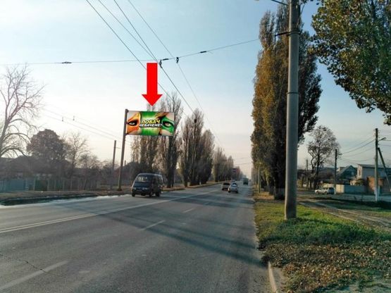 Фото рекламної площини за адресою Героев Сталинграда пр., 104 - ул. Автодорожная, в сторону пр. Гагарина