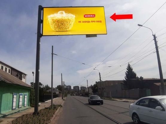 Фото рекламної площини за адресою Гольдберговская ул. (бывш. ул. 1й конной армии), 62, в сторону пр. Гагарина