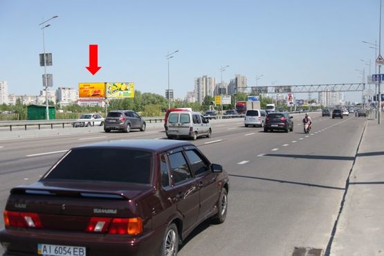 Фото рекламної площини за адресою Бажана пр., ст. м. "Позняки", левый, в сторону ст. м. "Харьковская"