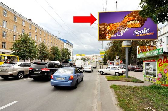 Фото рекламної площини за адресою Воздухофлотский пр., 44, в сторону Севастопольская пл.