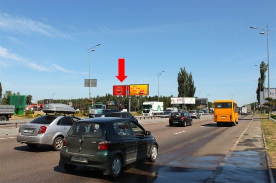 Фото рекламной плоскости по адресу Харьковская пл., из центра, левый
