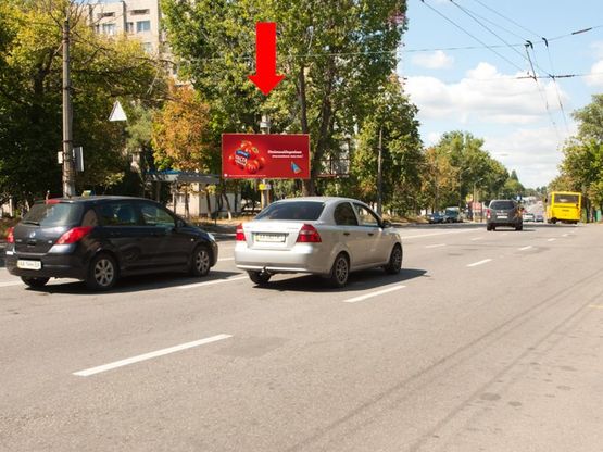 Фото рекламної площини за адресою Мельникова ул., 87, супермаркет "Сильпо", в сторону ст. м. "Дорогожичи"