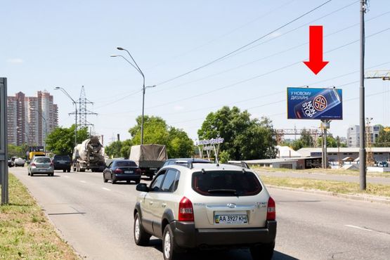 Фото рекламной плоскости по адресу Саперно-Слободская ул., 500м до супермаркета "Леруа Мерлен", в сторону Московской пл.