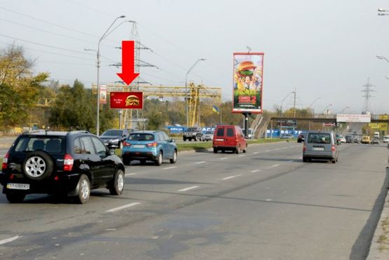 Фото рекламной плоскости по адресу Саперно-Слободская ул., 160м до Саперно-Слободского проезда, в сторону моста Южного