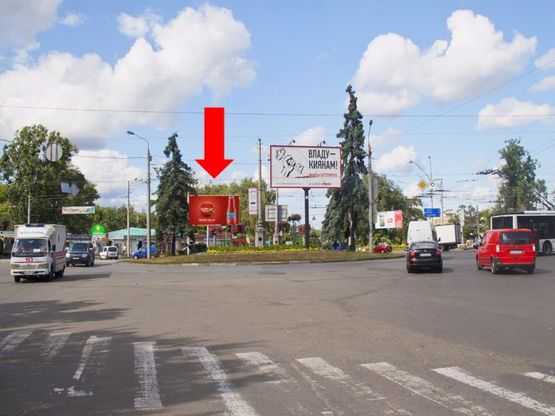 Фото рекламної площини за адресою Шевченка пл., в сторону Минский пр.