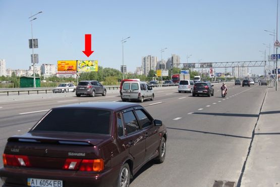 Фото рекламной плоскости по адресу Бажана пр., ст. м. Позняки, правый, в сторону ст. м. "Харьковская"