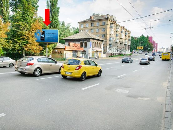Фото рекламной плоскости по адресу Гетьмана ул., 21/15, напротив ТРЦ "Космополит", в сторону мост Индустриальный
