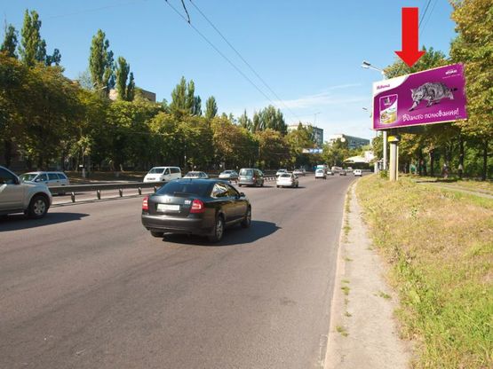 Фото рекламної площини за адресою Телиги ул. / Ольжича ул., в сторону Петровки