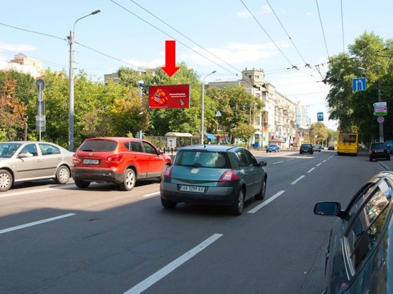 Фото рекламної площини за адресою Мельникова ул., 36/ 1 / Пугачева ул., КИМО, в сторону центра