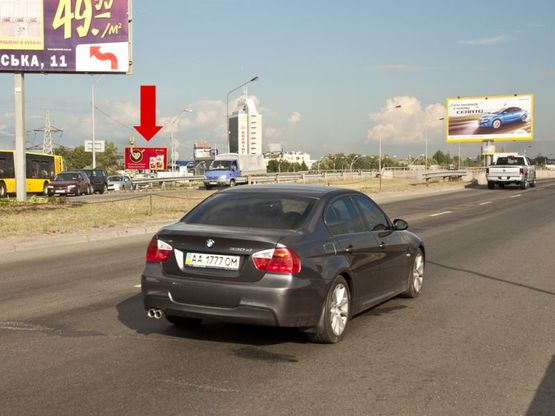 Фото рекламної площини за адресою Богатырская ул., выезд на Бандеры пр. (бывш. Московский пр.)