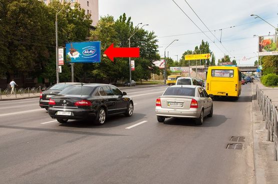 Фото рекламной плоскости по адресу Довженко ул., 7-А, в сторону Телиги ул.