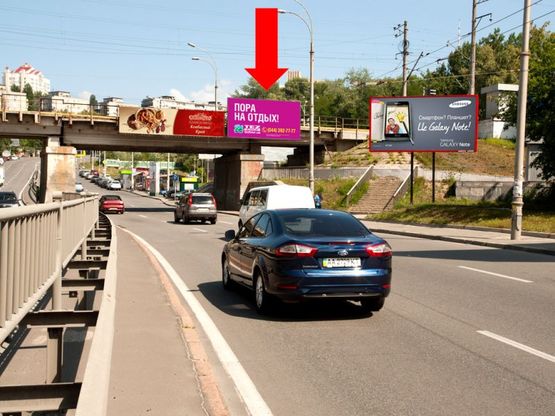 Фото рекламной плоскости по адресу Щусева ул., ст. м. "Сырецкая", в сторону ст. м. "Дорогожичи"