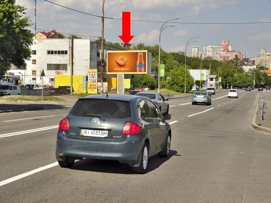 Фото рекламной плоскости по адресу Кировоградская ул., 40, в сторону Гринченка ул.