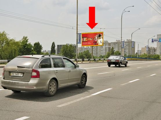 Фото рекламной плоскости по адресу Полярная ул., 12, в сторону Шевченка пл.