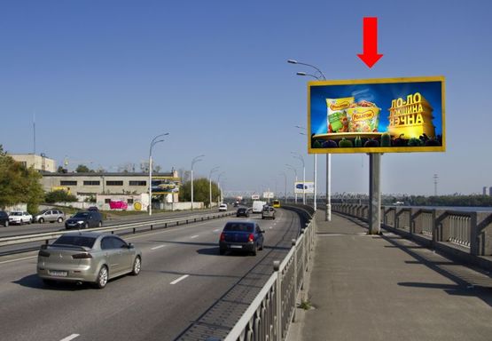 Фото рекламной плоскости по адресу Набережно-Рыбальская ул., 170м от Подольско-Воскресенский мост, в сторону мост Московский