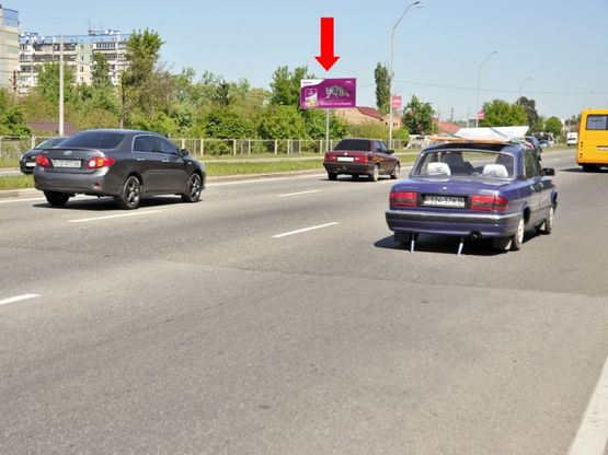 Фото рекламної площини за адресою Броварской пр., 43, выезд из Киева в сторону Броваров