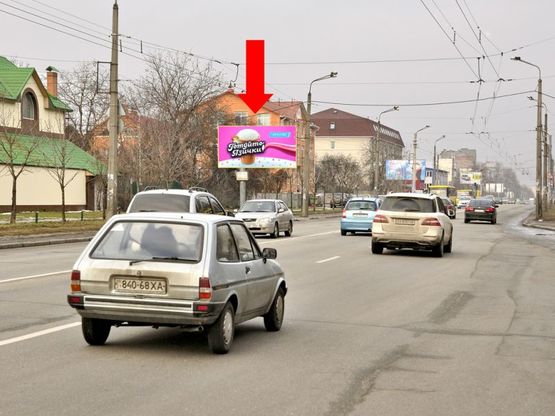 Фото рекламной плоскости по адресу Гречко ул., 10, напротив, в сторону Правды пр.