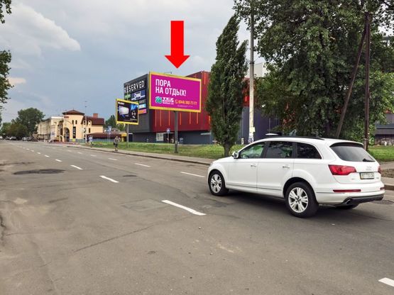 Фото рекламної площини за адресою Красноткацкая ул. / Хоткевича ул. (бывш. Красногвардейская ул.), возле ТРЦ "Проспект", супермаркеты "Ашан", "Фокстрот"