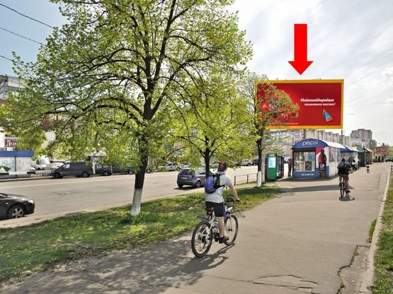 Фото рекламної площини за адресою Маяковского пр., 26, возле универсама "Фестивальный", в сторону Драйзера ул.