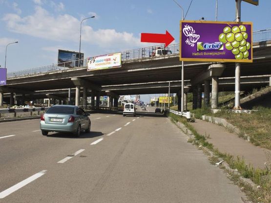 Фото рекламної площини за адресою Оболонский пр., Тульская пл. в сторону ст. м. "Оболонь"