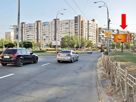 Фото рекламной плоскости по адресу Тимошенко ул., 13А, на развязке